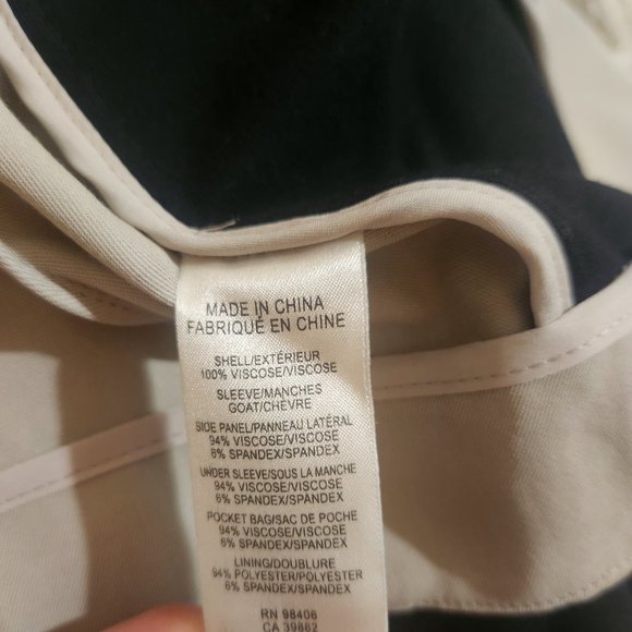 Theory Cohen Pax Mixed Media Color Block Cropped Blazer Sz 00 - Picture 3 of 5